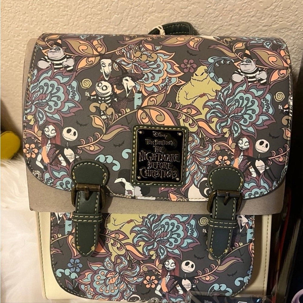 Loungefly Disney The Nightmare Before Christmas Floral Character Mini Backpack